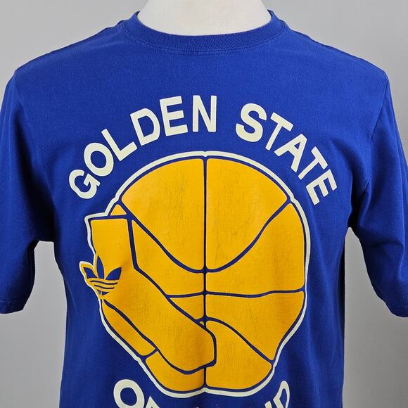 Adidas Golden State Warriors NBA GSW Graphic Blue Shirt Men's Medium | FLAWS - Picture 5 of 16